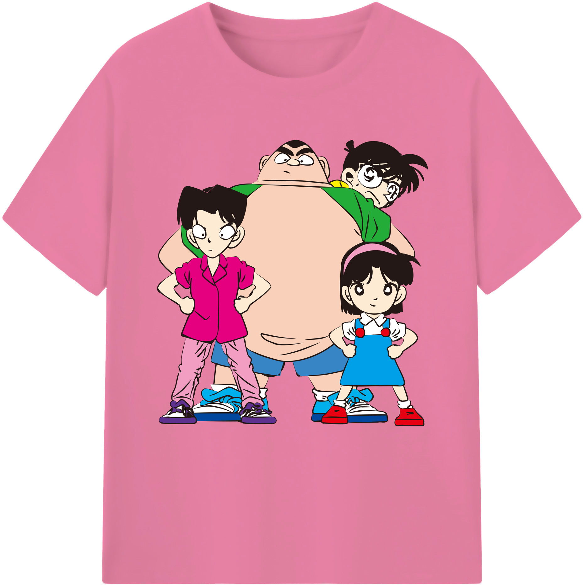 （画像用） 名探偵コナン Detective Conan 綿100％半袖Tシャツ（フロントプリント）